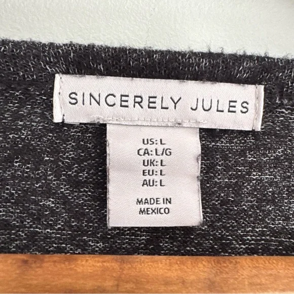 Sincerely Jules Crop Long Sleeve Top Large - Picture 2 of 4
